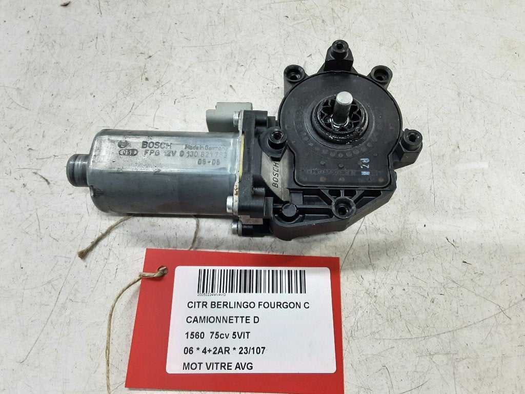 MOTEUR LEVE VITRE ELECTRIQUE AVANT GAUCHE Citroën Berlingo, Citroën, Mevr. I. Hauben, Utilisé, Avant