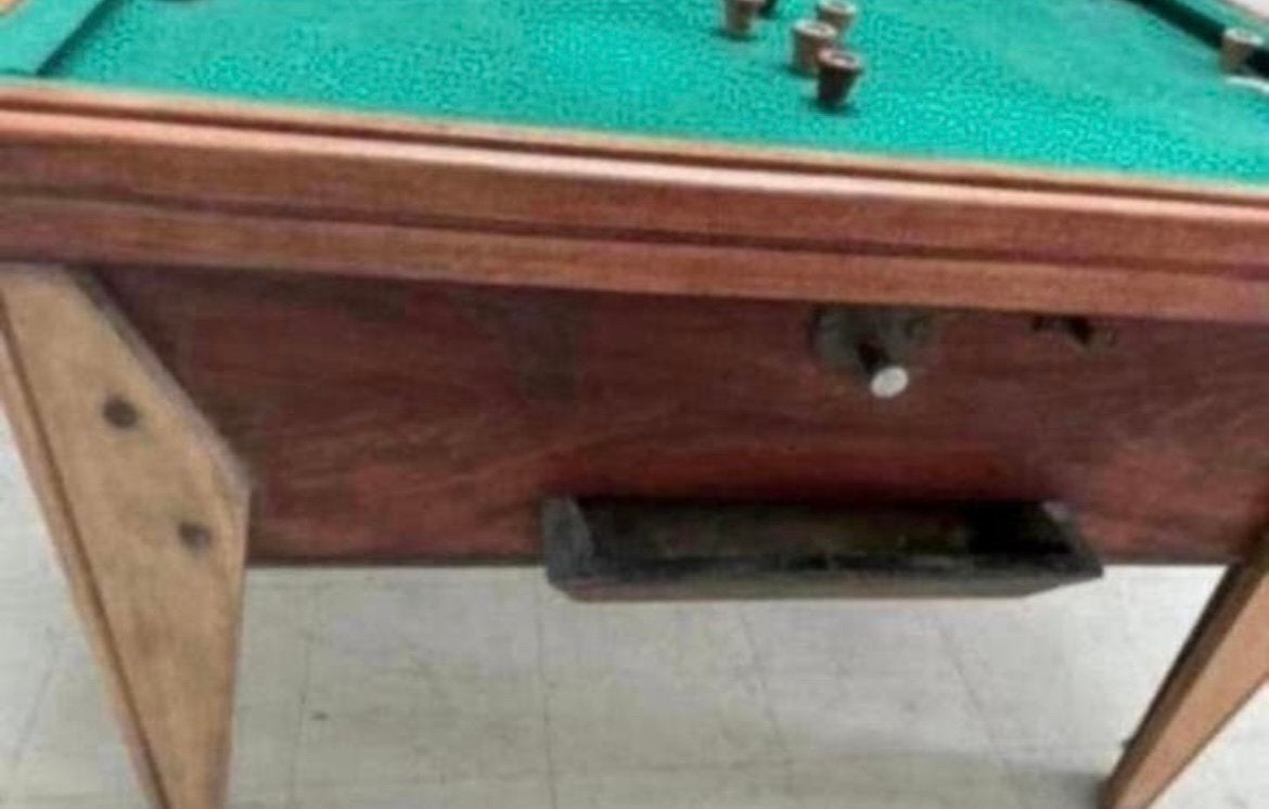 Billard de bistrot publicitaire ancien, Enlèvement, Utilisé