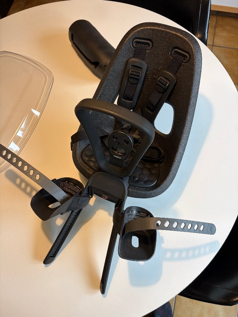 Siège de vélo avant Thule Yepp Nexxt mini - noir, Vélos & Vélomoteurs, Neuf, Siège avant, Yepp (Thule), Repose-pieds
