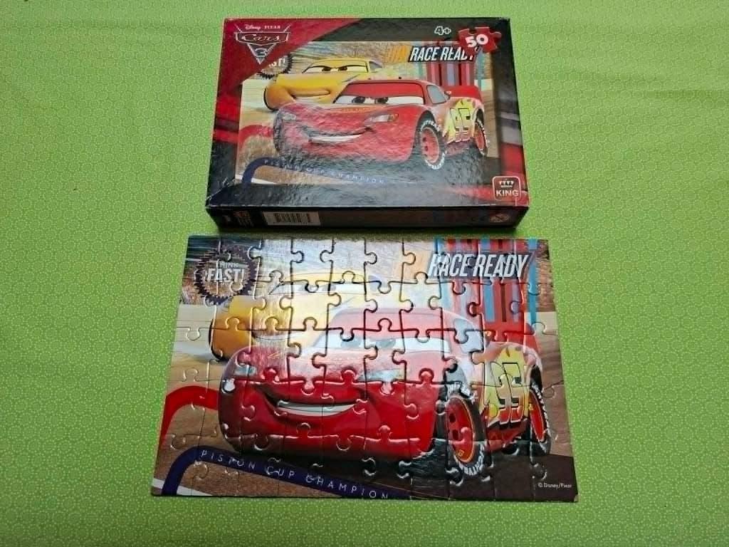 King: Puzzel Disney Pixar Cars (50 stukken), Kinderen en Baby's, Ophalen of Verzenden, 10 tot 50 stukjes, Gebruikt, 4 tot 6 jaar