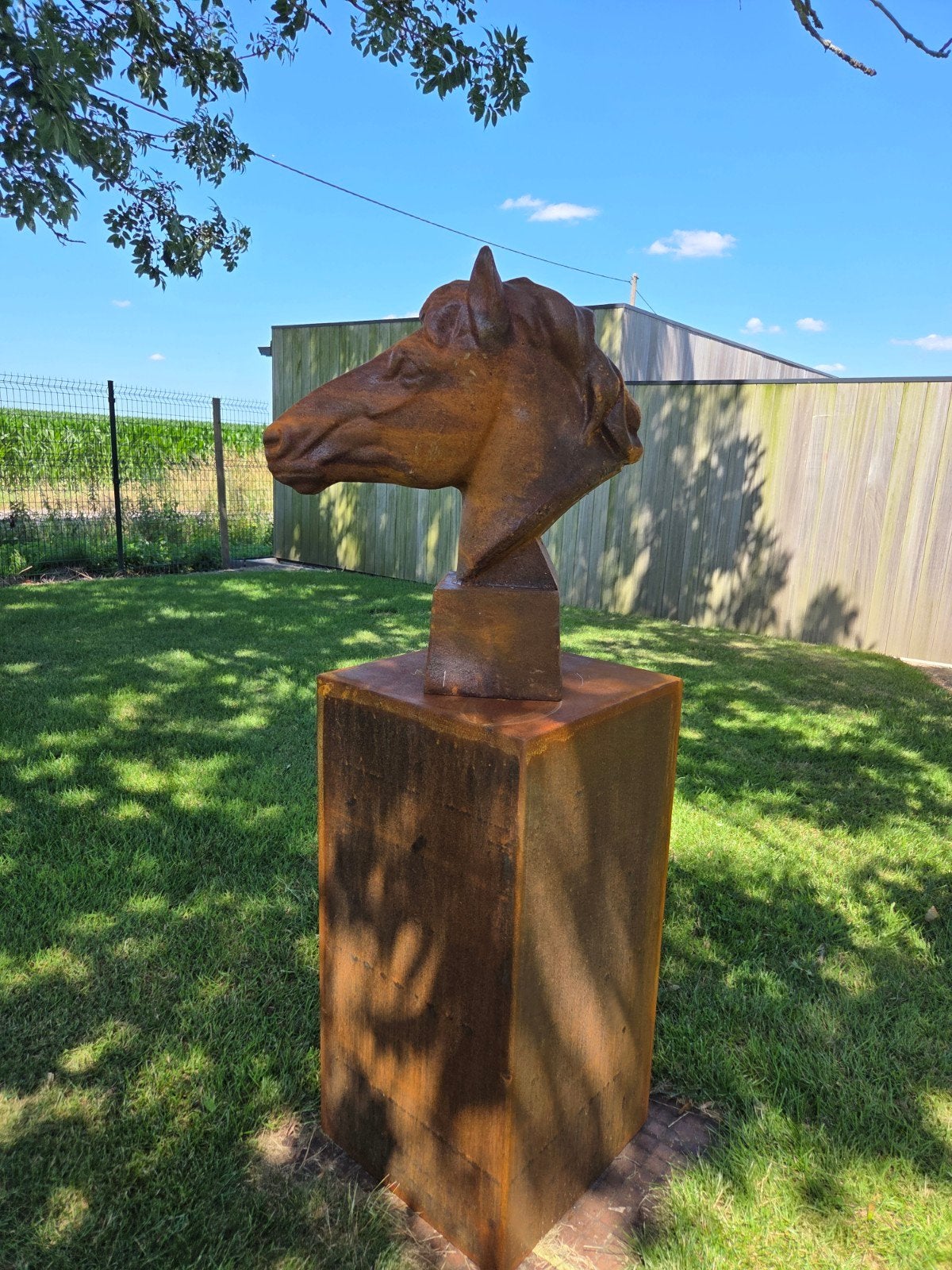 Tuindecoratie paardenkop, Tuin en Terras, Ophalen