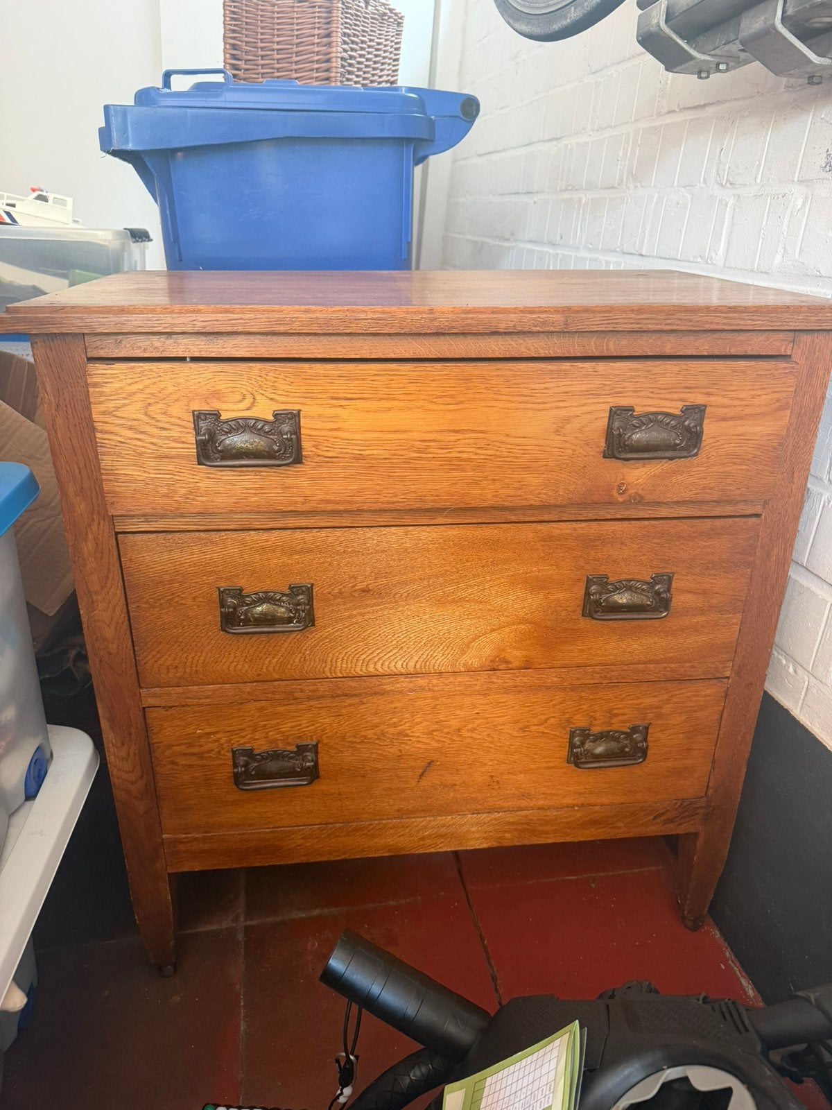 Antieke houten kastje, Maison & Meubles, Armoires | Commodes, Enlèvement, Comme neuf
