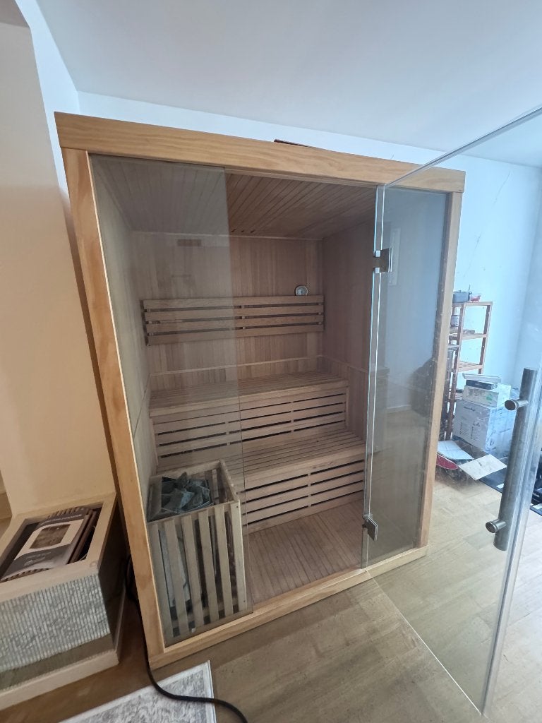 Sauna 2 personnes peu servi, Sauna complet, Comme neuf, Enlèvement, Finlandais ou Traditionnel