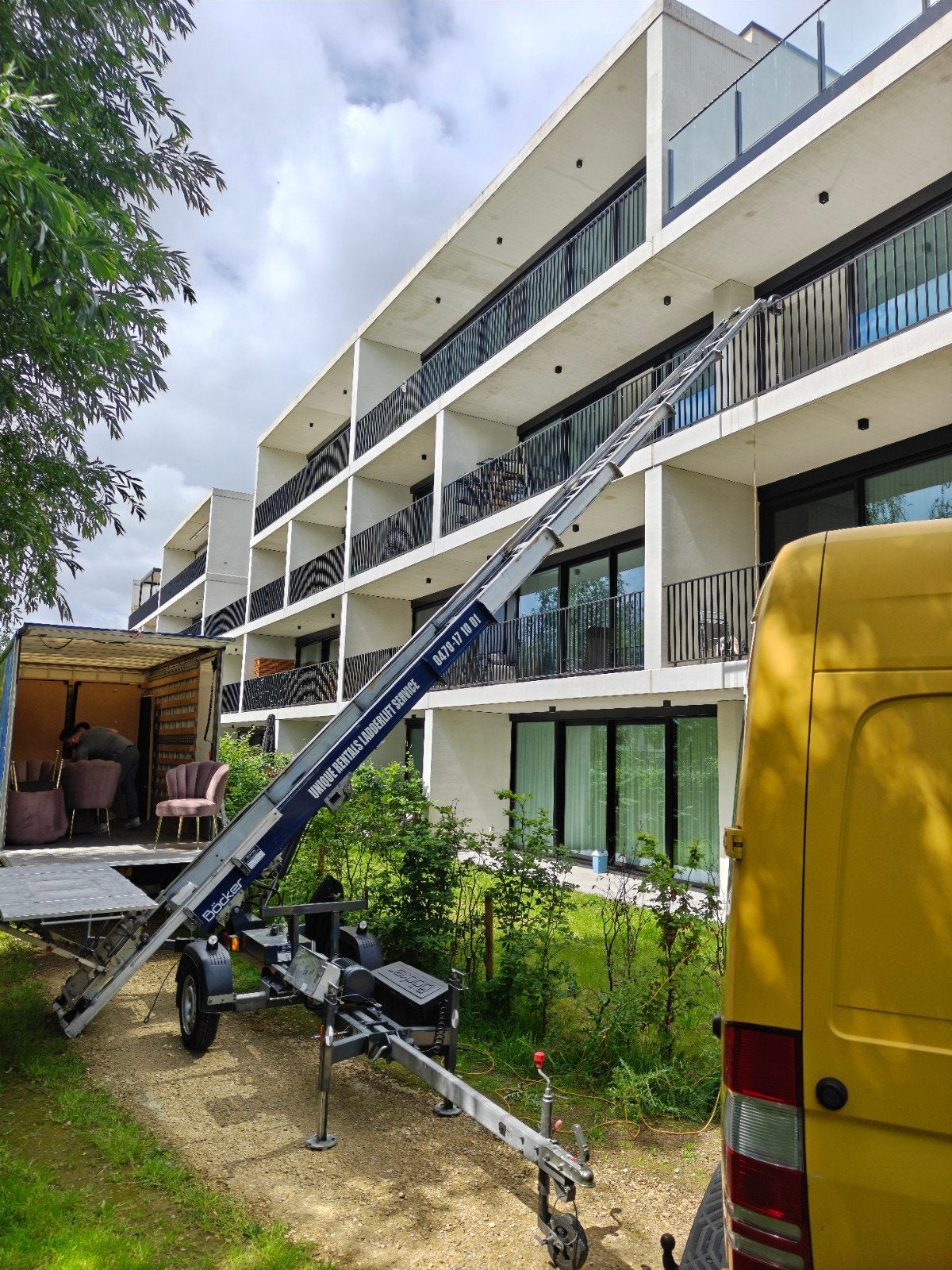 Ladderlift, Verhuislift, Treklift Te Huur Verhuizen 7/7, Enlèvement, Neuf, Échelle