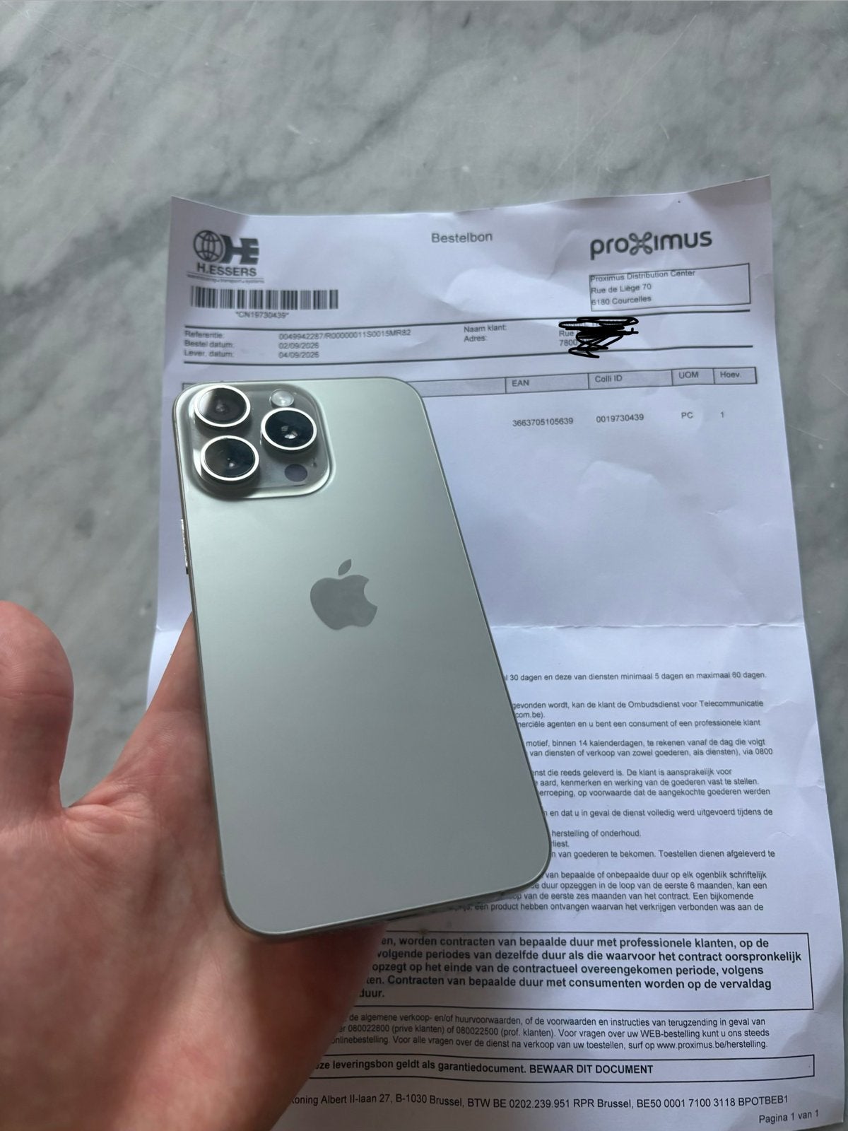 Iphone 15 PRO MAX 256GB Natural Titanium, Enlèvement ou Envoi, Comme neuf, IPhone 15