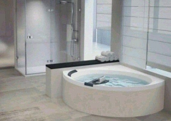 Baignoire d'angle en acrylique NOVELLINI D 140X140 cm NEUVE, Enlèvement, Neuf, Avec baignoire