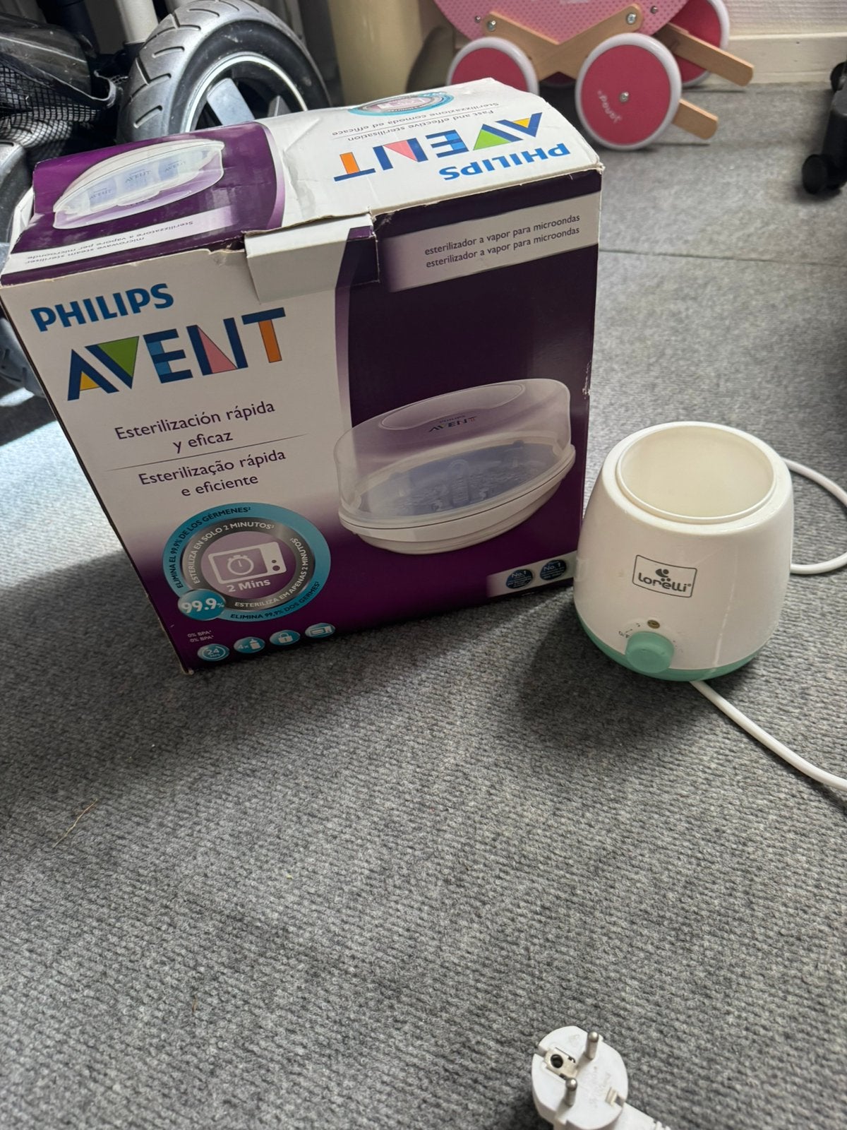 Philips Avent sterilisator + flessenwarmer, Enlèvement ou Envoi, Comme neuf, Philips Avent