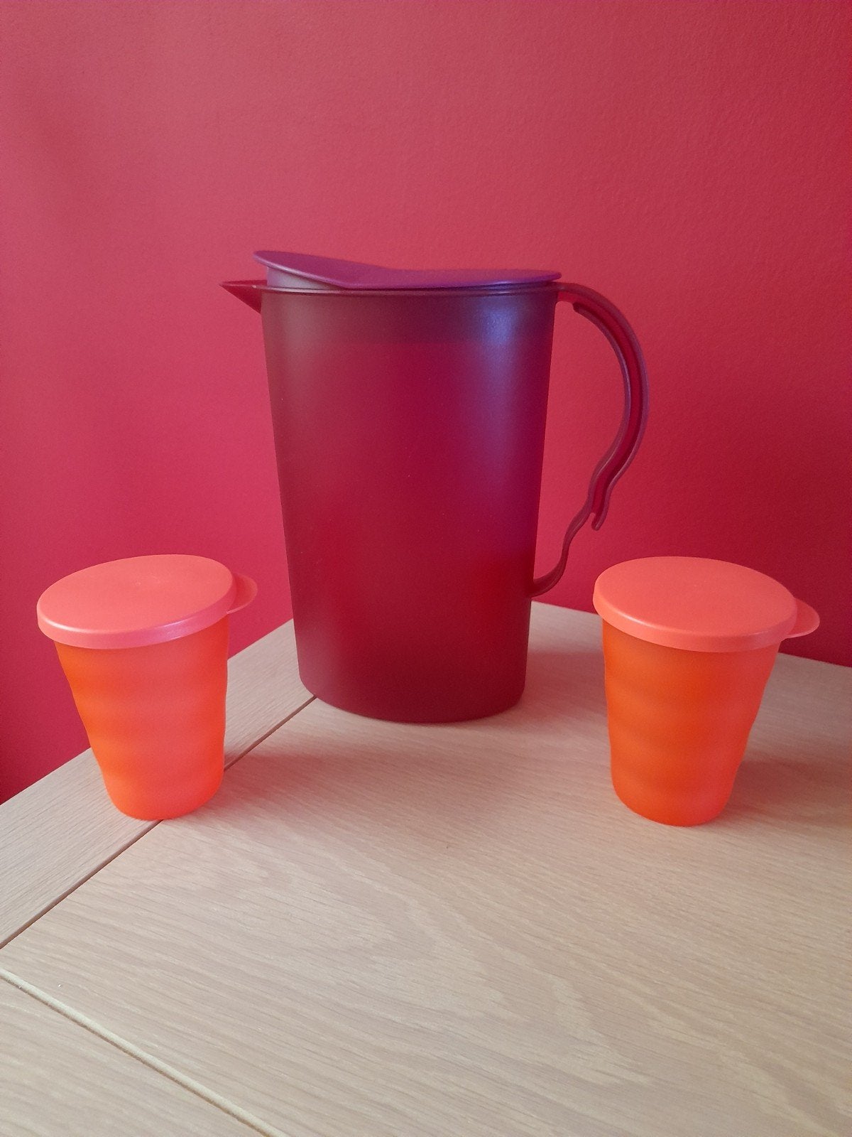 Carafe + 2 gobelets Tupperware, Enlèvement ou Envoi, Neuf, Orange