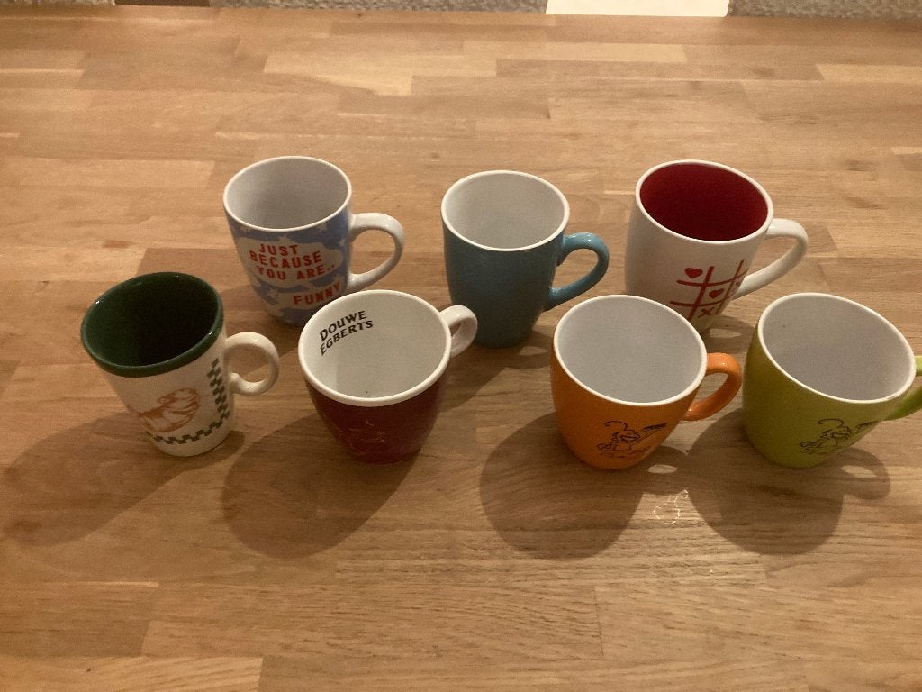 7 Tassen, Ophalen, Gebruikt, Kop(pen) en/of Schotel(s)