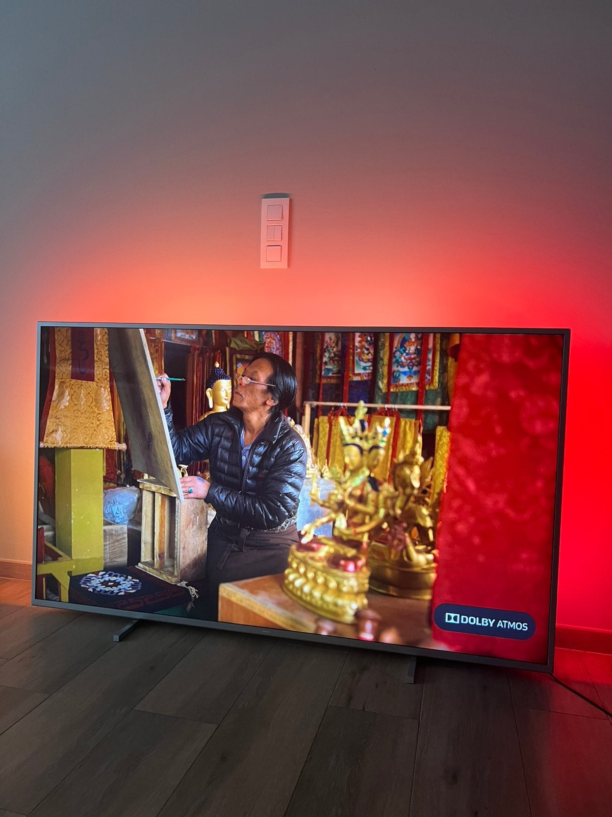 Philips 65 inch Smart TV 4K UHD Dolby Vision 3x Ambilight, Enlèvement, Comme neuf, Philips, Smart TV