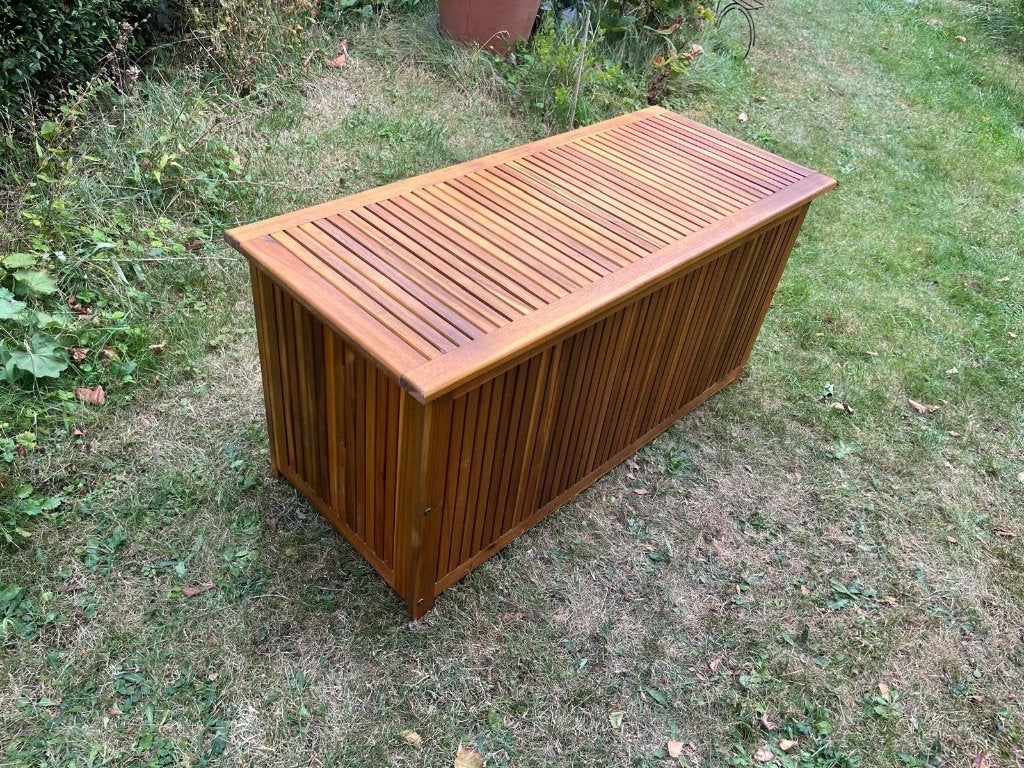 houten kussenbox of opbergkist tuin, Tuin en Terras, Ophalen, Zo goed als nieuw