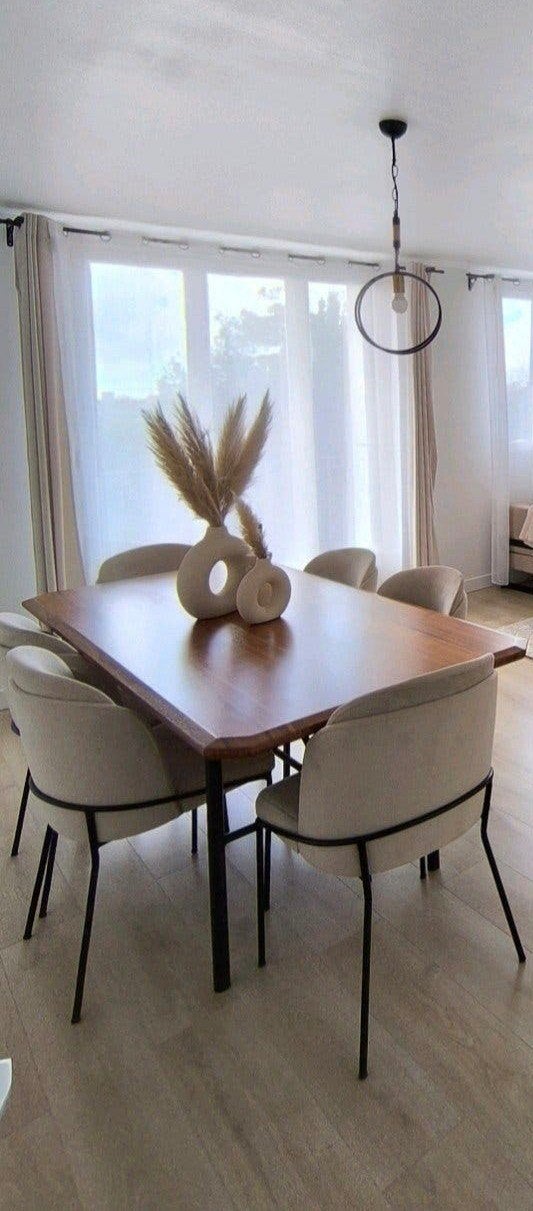 table et 6 chaises, Maison & Meubles, Enlèvement, Comme neuf, Métal