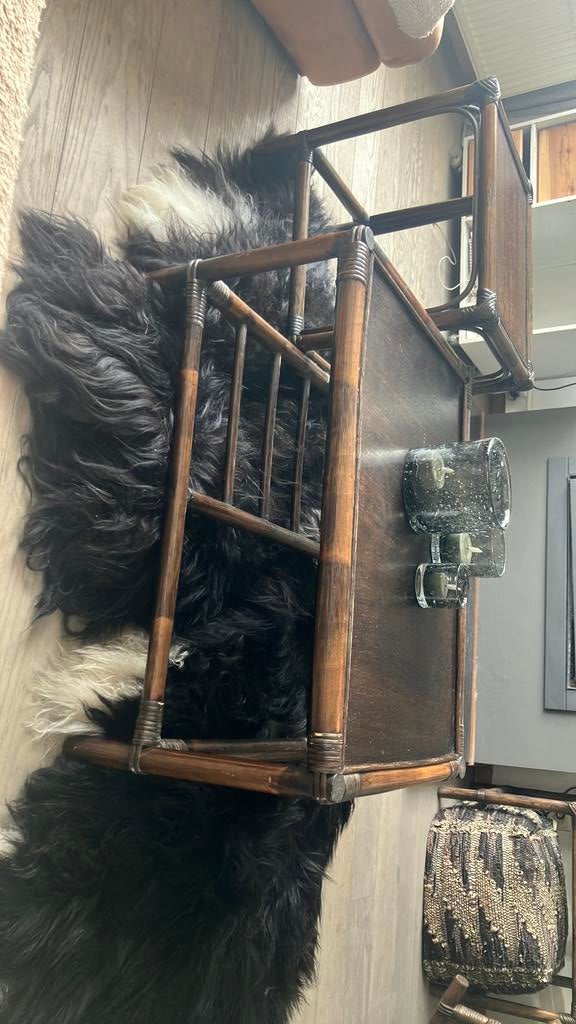Bamboe salontafel, Huis en Inrichting, Ophalen, Zo goed als nieuw