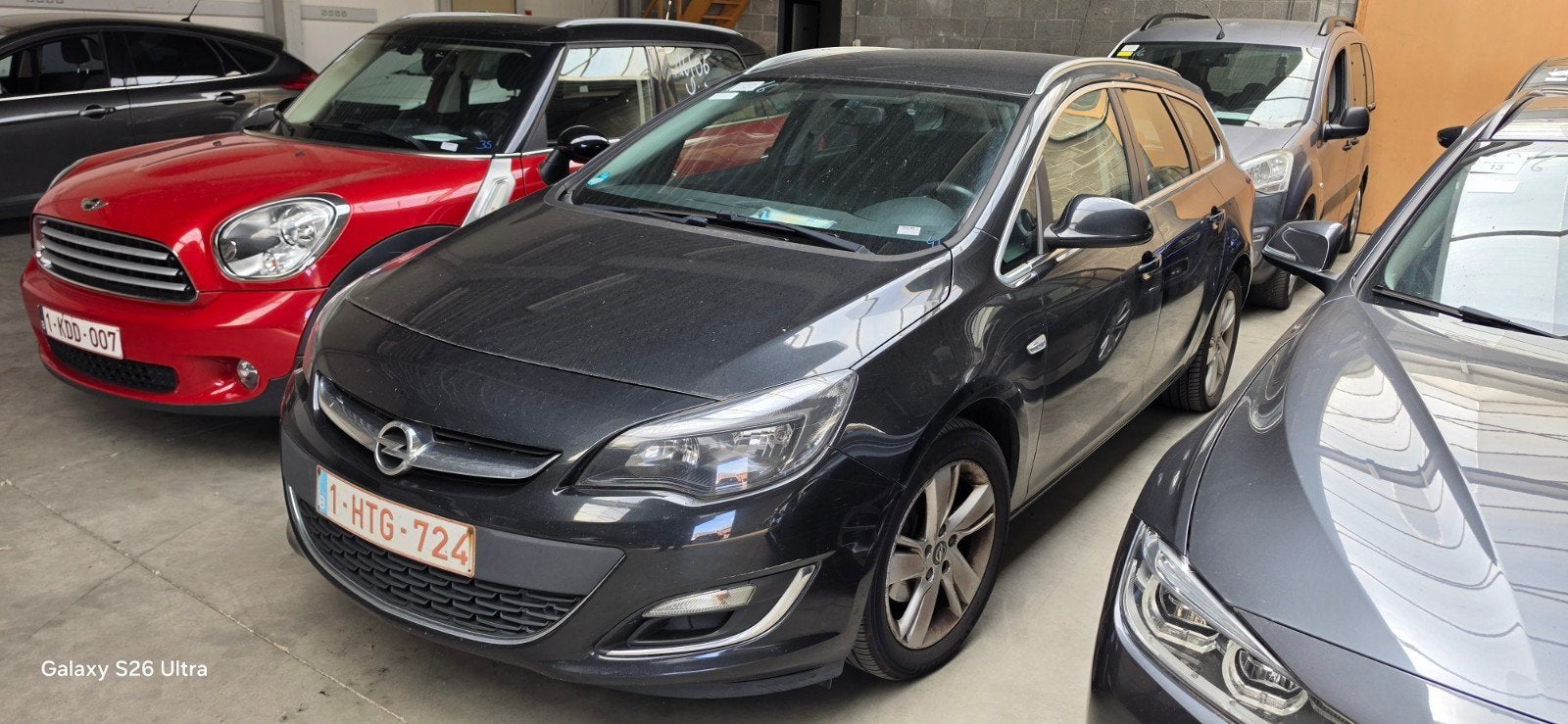Opel Astra 1.6cdti break bj2014 Euro5 Airco/Cruise/trekhaak, Euro 5, USB, 1686 cc, Zwart