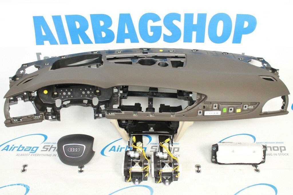 Airbag kit Tableau de bord HUD brun beige Audi A6 C7