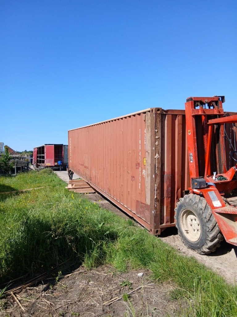 zeecontainer 40ft te koop, Ophalen