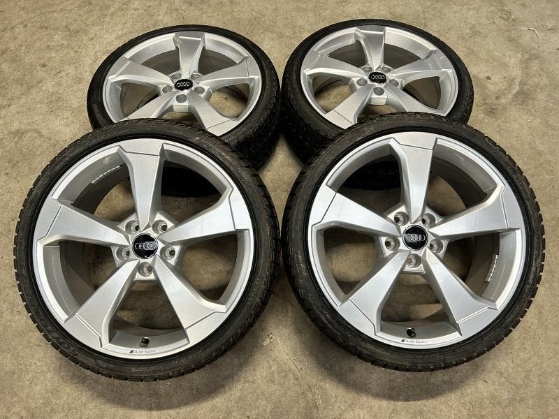 19 inch originele rotor velgen + winterbanden Audi A3 S3, Auto-onderdelen, 19 inch, -, -, Banden en Velgen