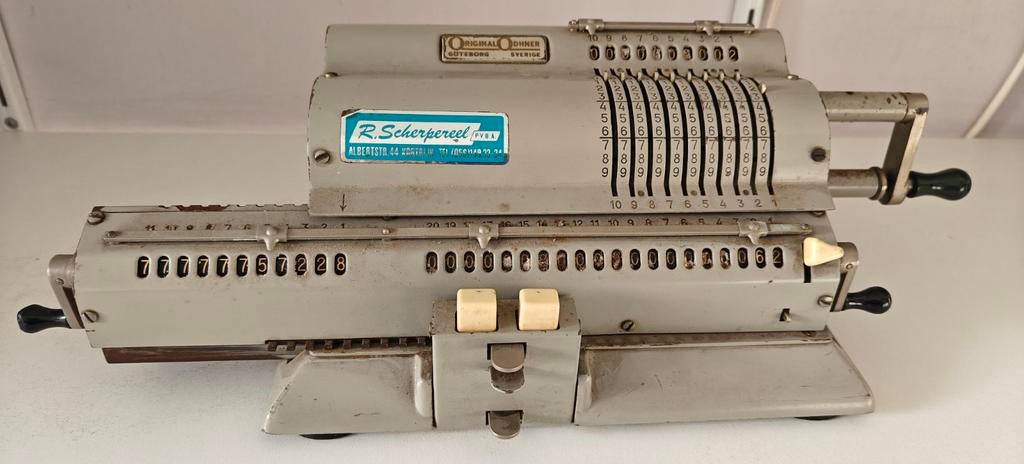 Antieke mechanische rekenmachine, Antiek en Kunst, Ophalen