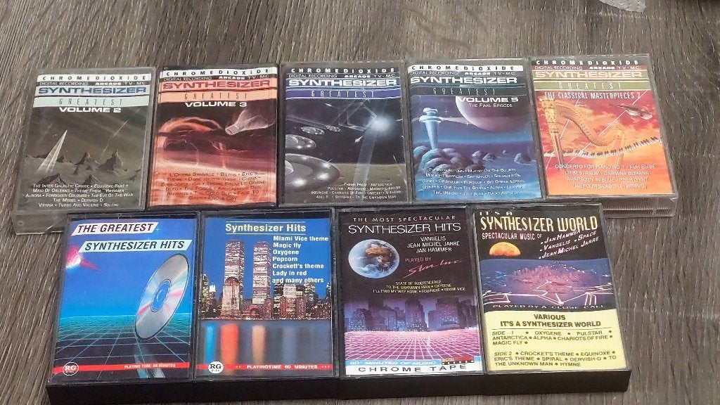 SYNTHESIZER LOT DE 9 CASSETTES, CD & DVD, Enlèvement ou Envoi, Originale, Autres genres, Utilisé