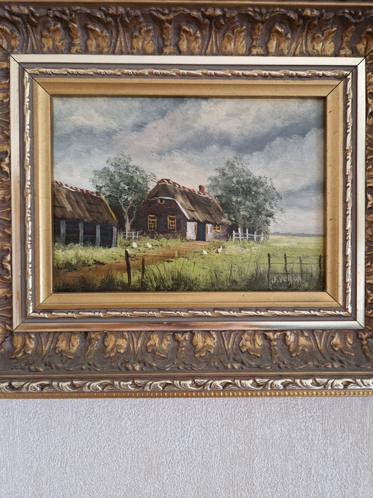 kleine schilderijtjes in prachtig Barokke lijst, Ophalen