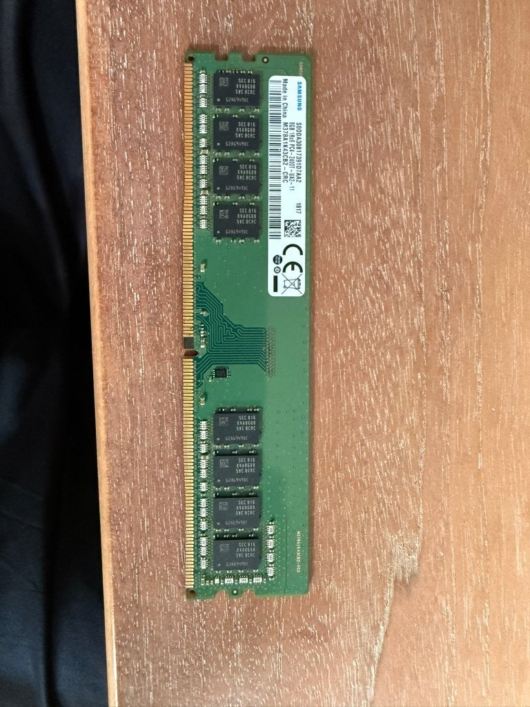 Samsung DDR4 8GB 2400MHz M378A1K43CB2-CRC, Computers en Software, RAM geheugen, Ophalen, Gebruikt, DDR4, 8 GB