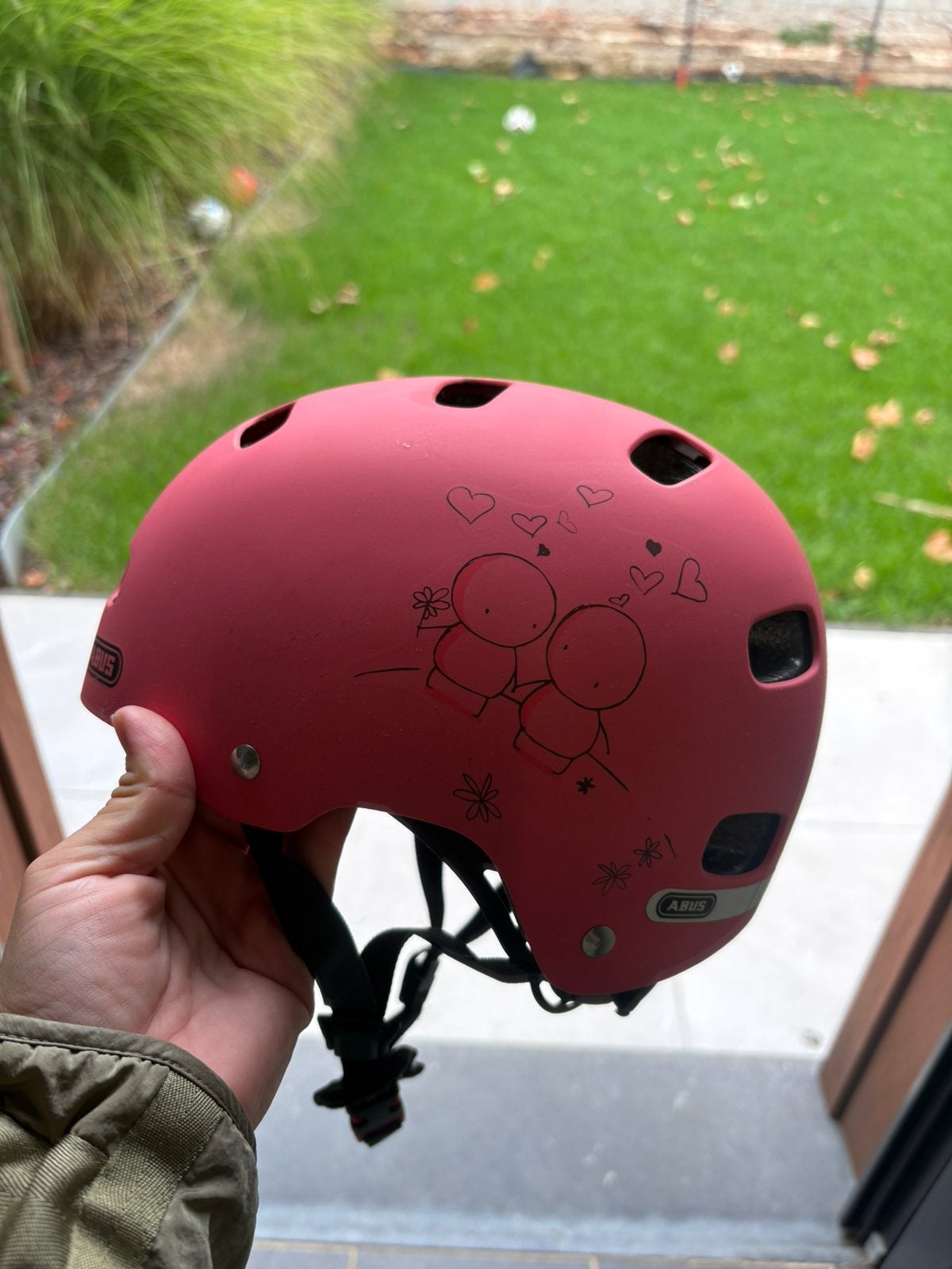 Casque de vélo pour enfant ABUS taille 48-55 cm, Enlèvement, Comme neuf, Autres tailles, Fille
