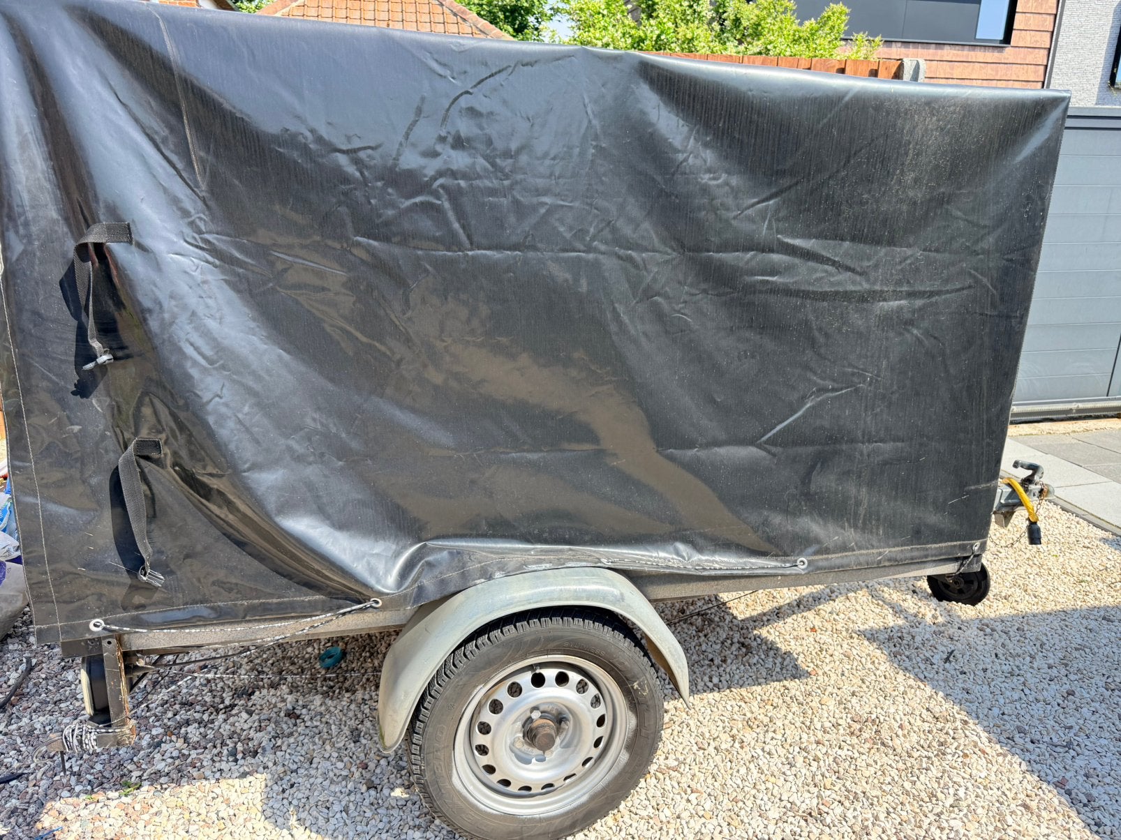 Aanhangwagen met huif/ Remorque bâchée, Ophalen, Gebruikt