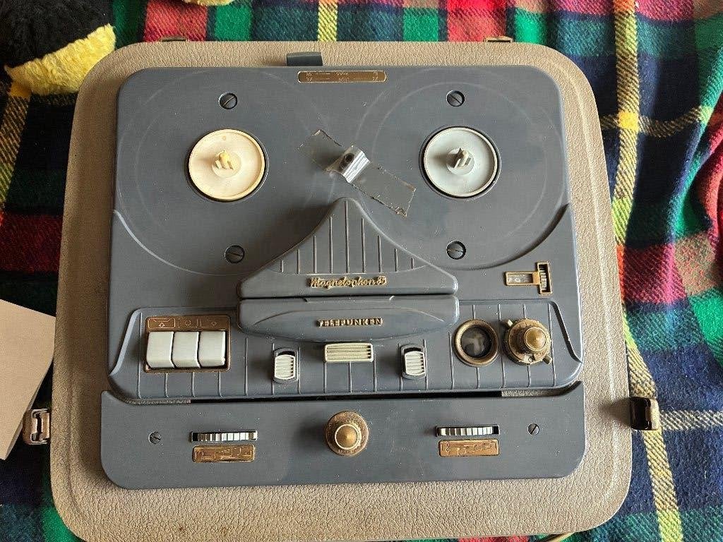 telefunken  bandopnemer  magnetophon  85, Audio, Tv en Foto, Bandrecorder, Ophalen, Defecte bandrecorder