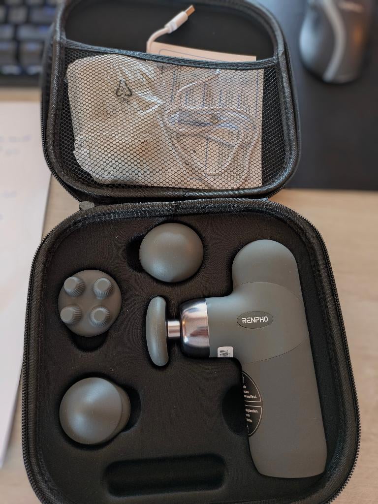 RENPHO Mini pistolet de massage thermique, Enlèvement, Neuf, Appareil