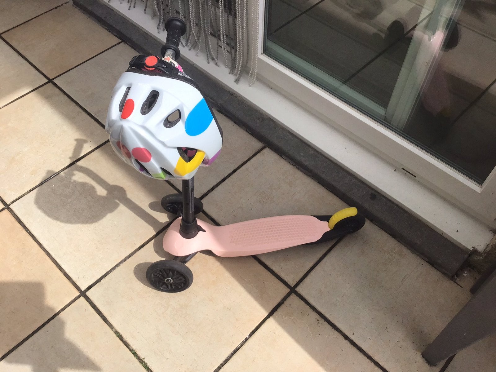 Kinderstep met helm, Ophalen, Gebruikt, Gewone step