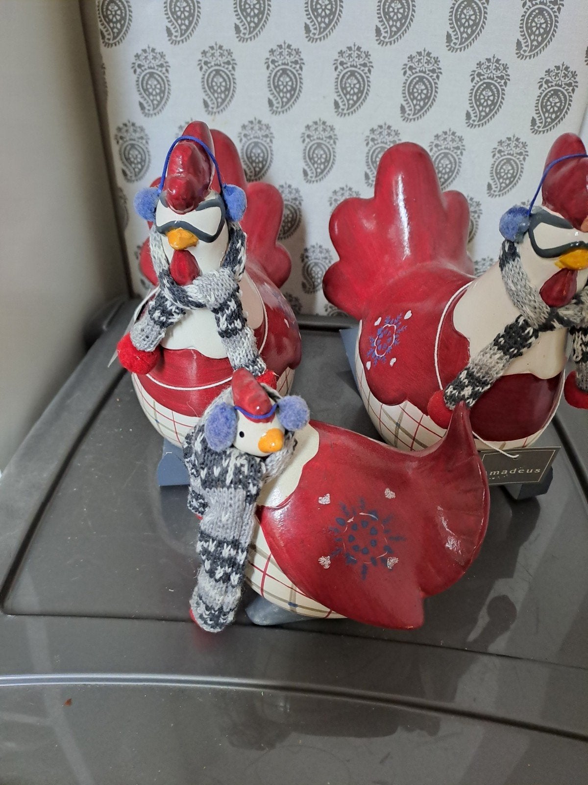 Decoratie kippen te koop, Enlèvement