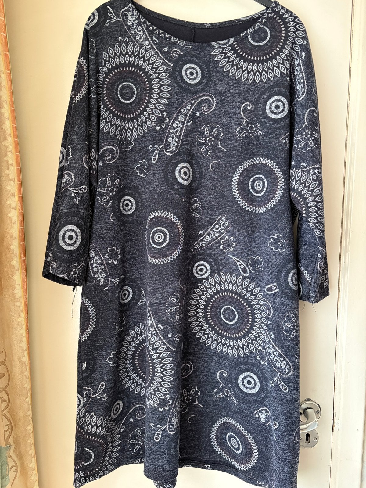 Tunique longue / Robe style ethnique Motifs mandalas (52/54), Vêtements | Femmes, Enlèvement ou Envoi, Comme neuf, Robe