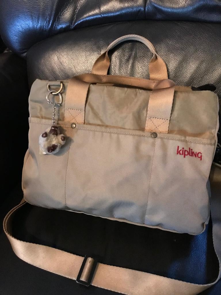 KIPLING handtas VINTAGE, Ophalen, Gebruikt, Beige, Handtas