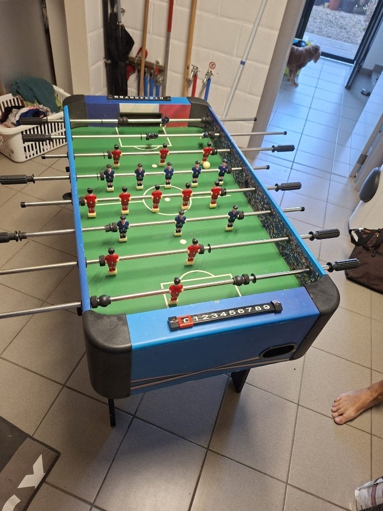 Tafelvoetbalspel, Ophalen, Gebruikt