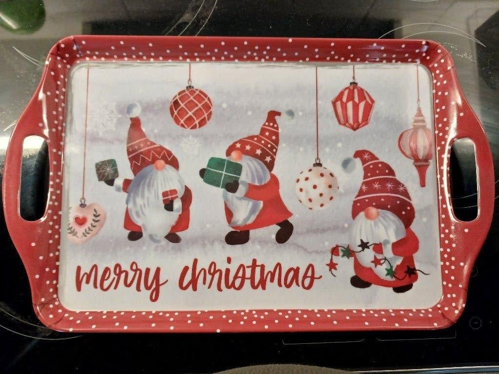 Dienblad met kerstmotief, Ophalen of Verzenden, Nieuw, Afgeronde hoeken, Dienblad