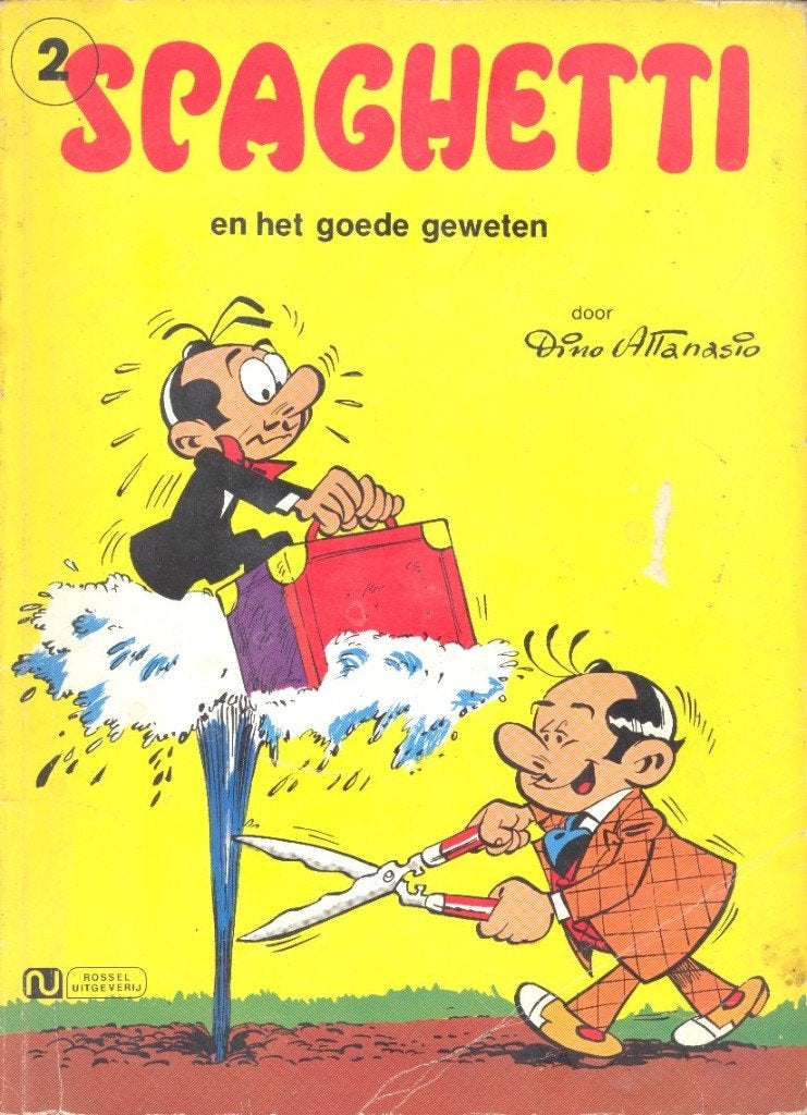 Verzameling strips Spaghetti., Boeken, Meerdere stripboeken, Ophalen of Verzenden, Gelezen, Dino attanasio