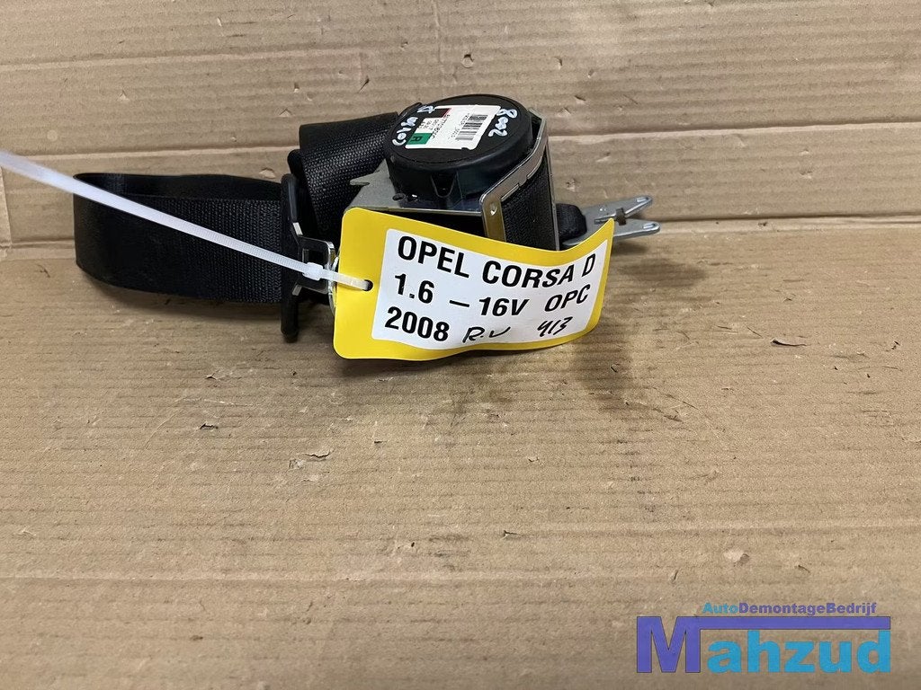 OPEL CORSA D Rechts voor gordel 3 deurs 2005-2014, Gebruikt, Opel Automobile GmbH, Kontakt@opel-infoservice.de, Opel