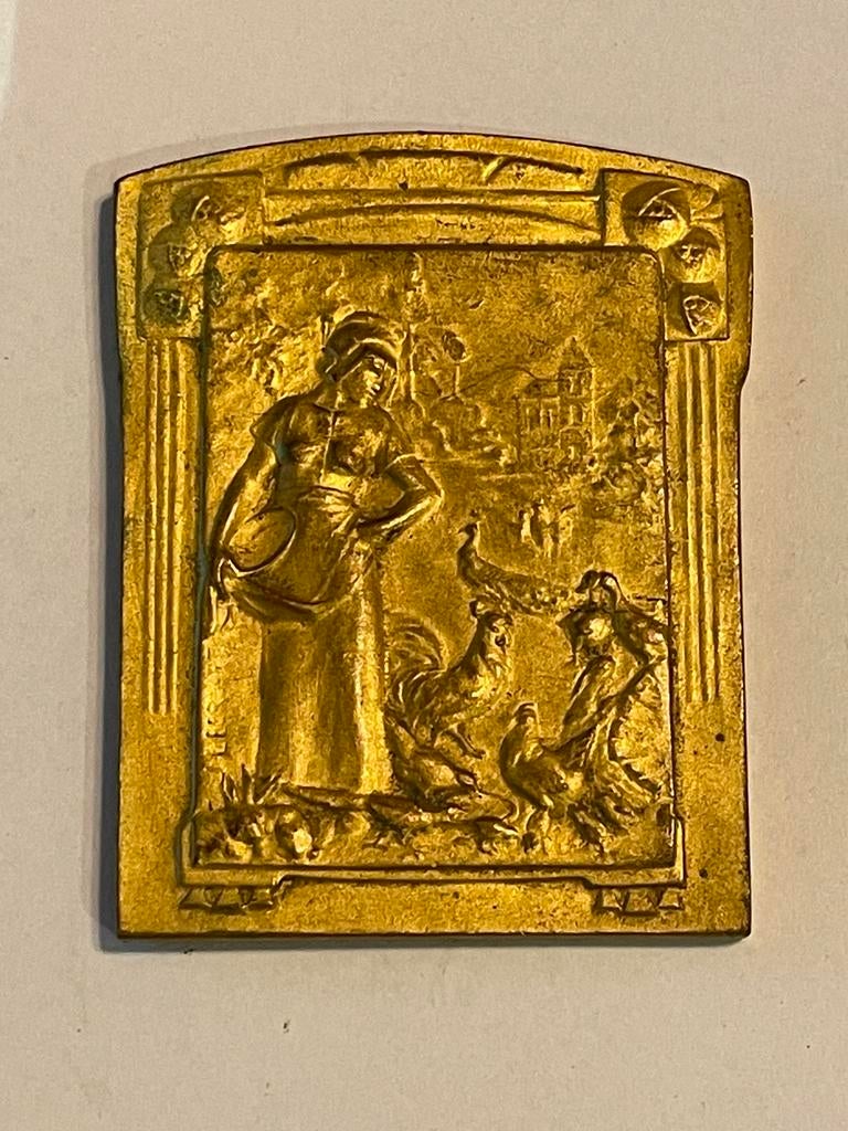Oude medaille 1908, Postzegels en Munten, Ophalen of Verzenden