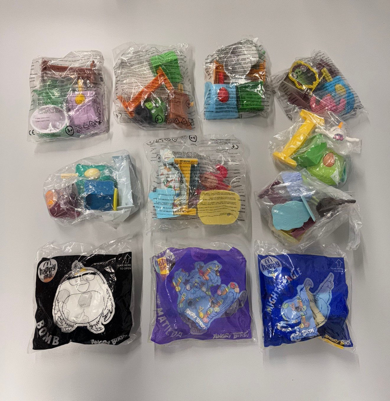 11x Vintage Happy meal McDonalds - speeltjes Angry Birds, Ophalen of Verzenden, Nieuw