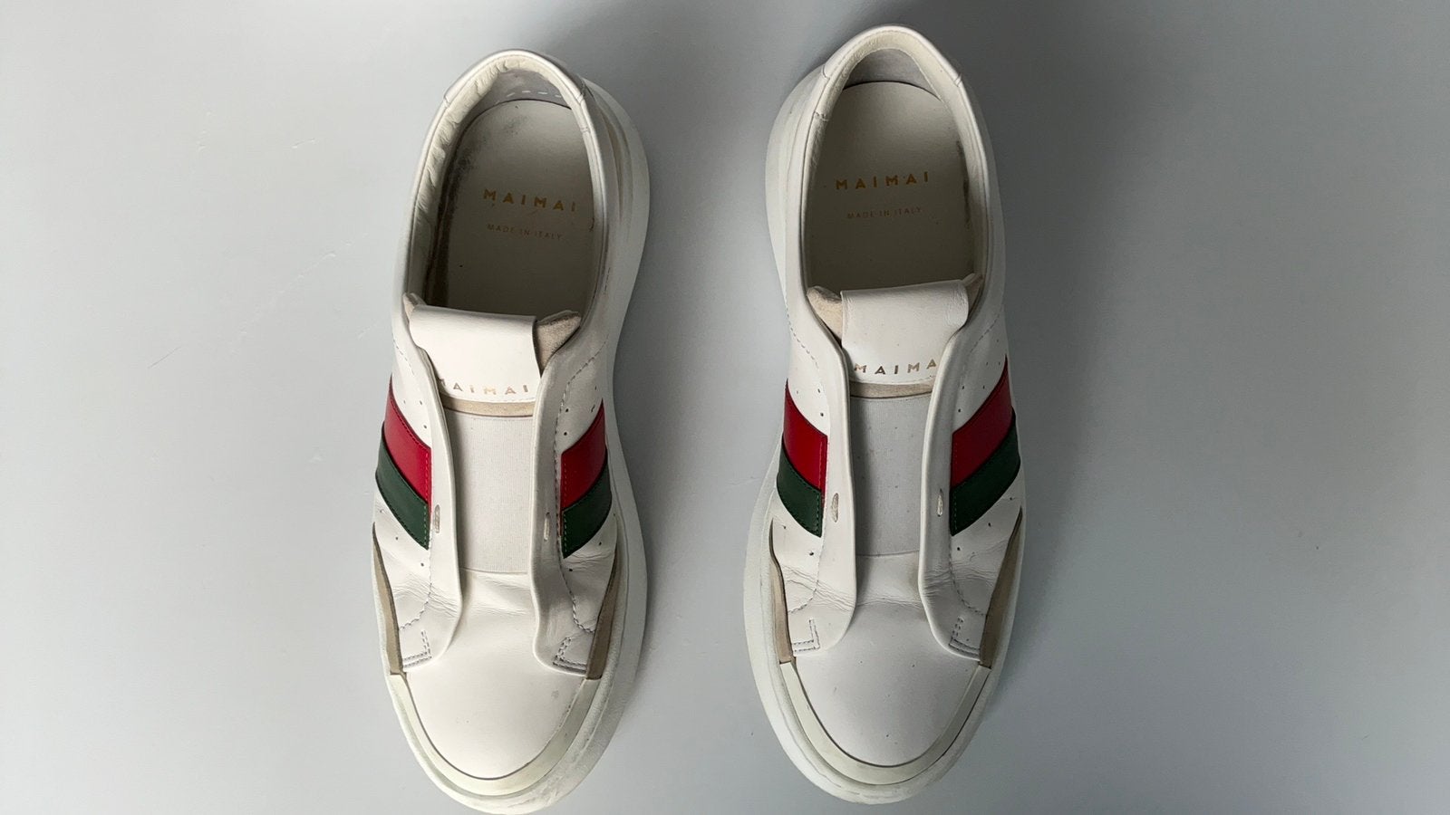 Sneakers blanches Mai Mai 39, Enlèvement ou Envoi, Sneakers et Baskets, Comme neuf, Blanc