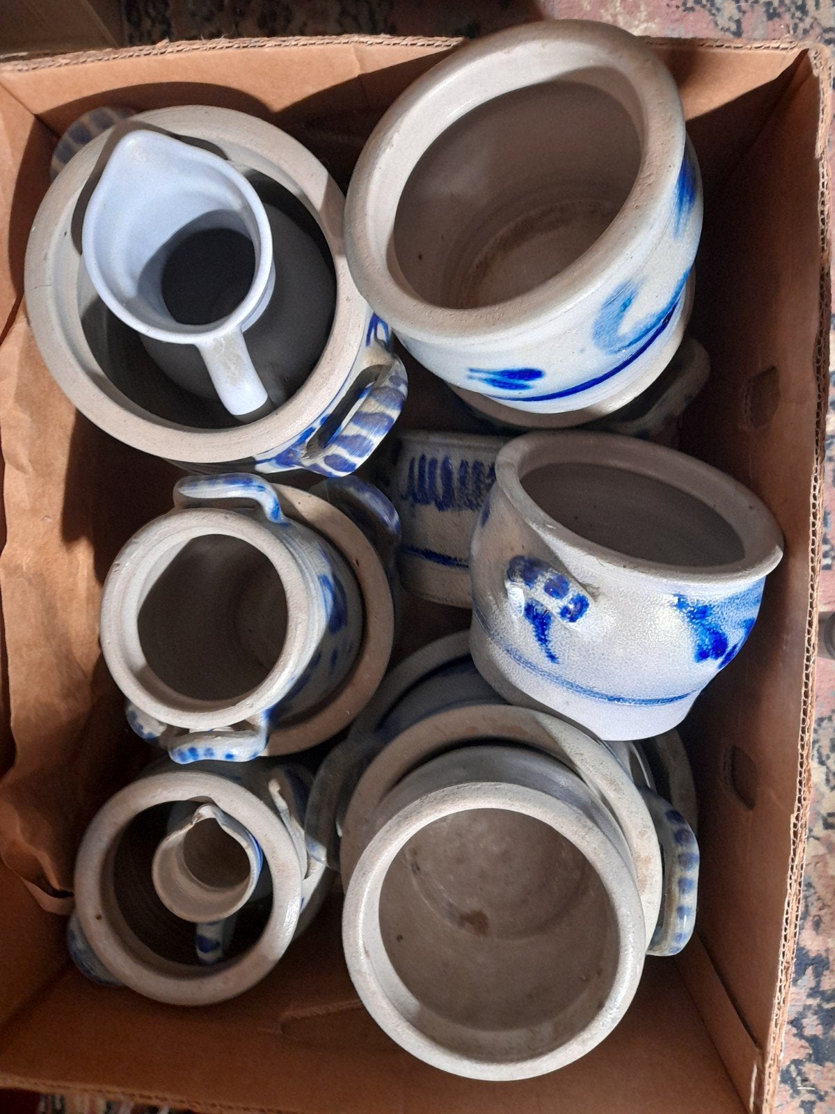 LOT  oude mosterd potten, Ophalen