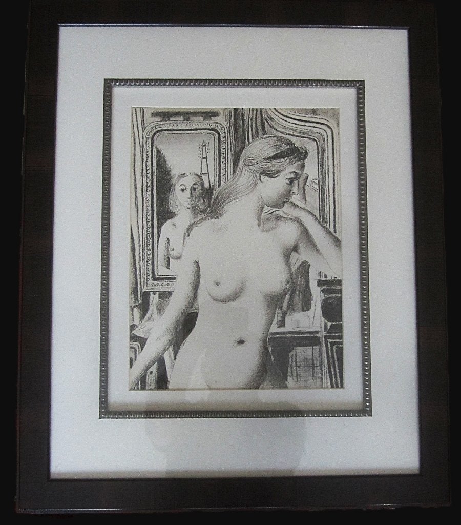 « Réflexion » - Paul Delvaux (1897 - 1994), Enlèvement ou Envoi