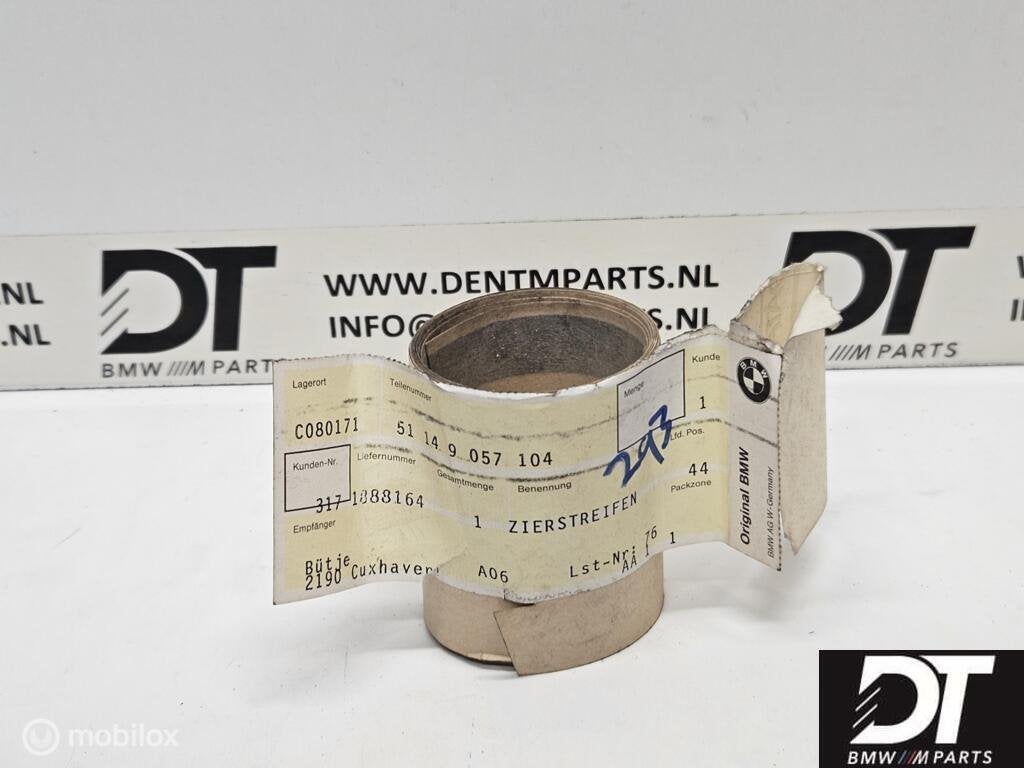 Ornamental strips, black BMW 51149057104, Neuf, Enlèvement ou Envoi