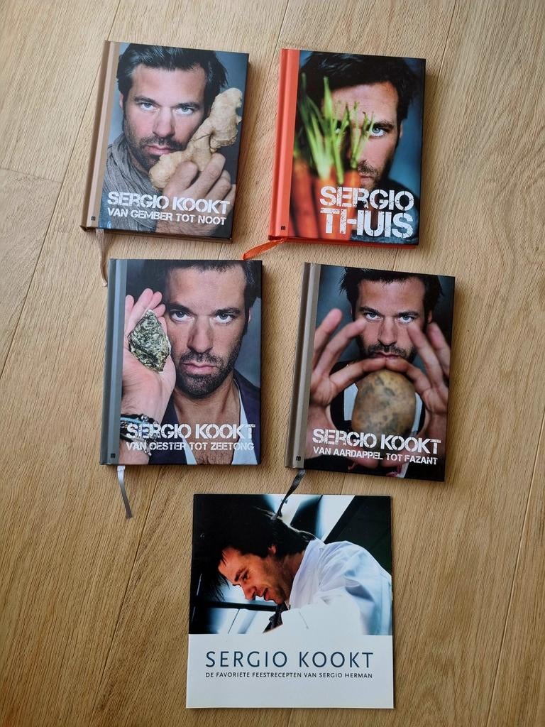 Livres de cuisine de Sergio Herman — série complète de 5 liv, Enlèvement ou Envoi, Comme neuf, Sergio Herman