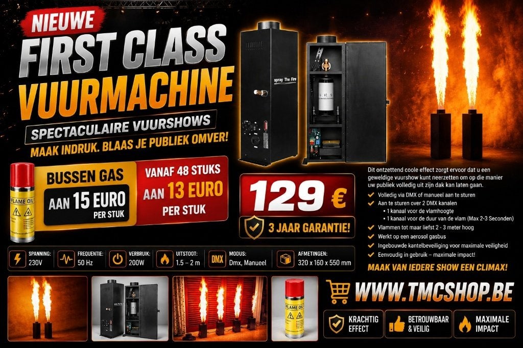 Nieuwe FIRST CLASS VUURMACHINE, Ophalen of Verzenden, Nieuw, Complete set