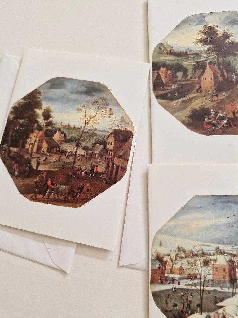 4 cartes avec enveloppes, Enlèvement