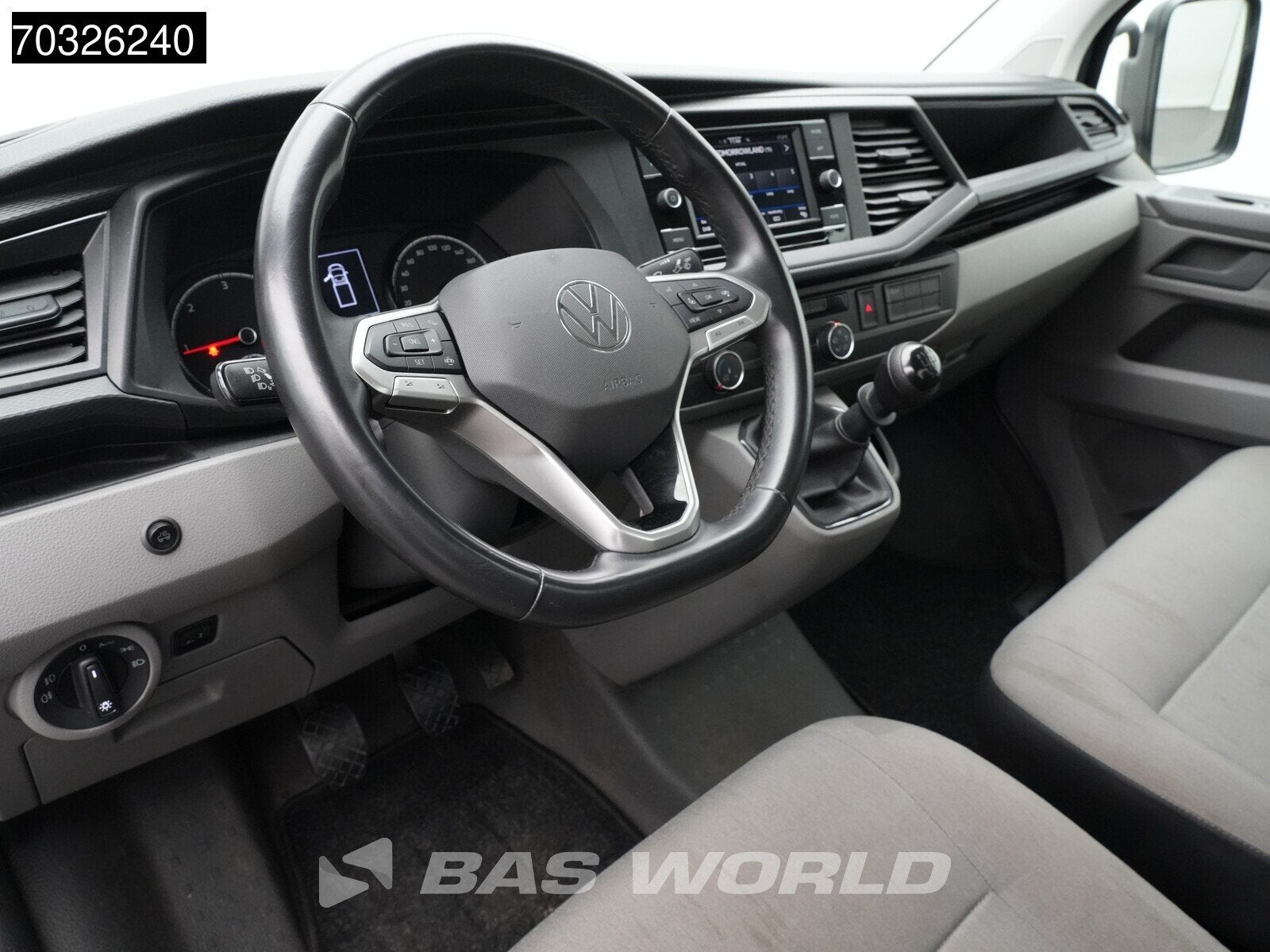 Volkswagen Transporter 110pk Open Laadbak Airco Cruise Euro6, Stof, Gebruikt, Euro 6, 4 cilinders
