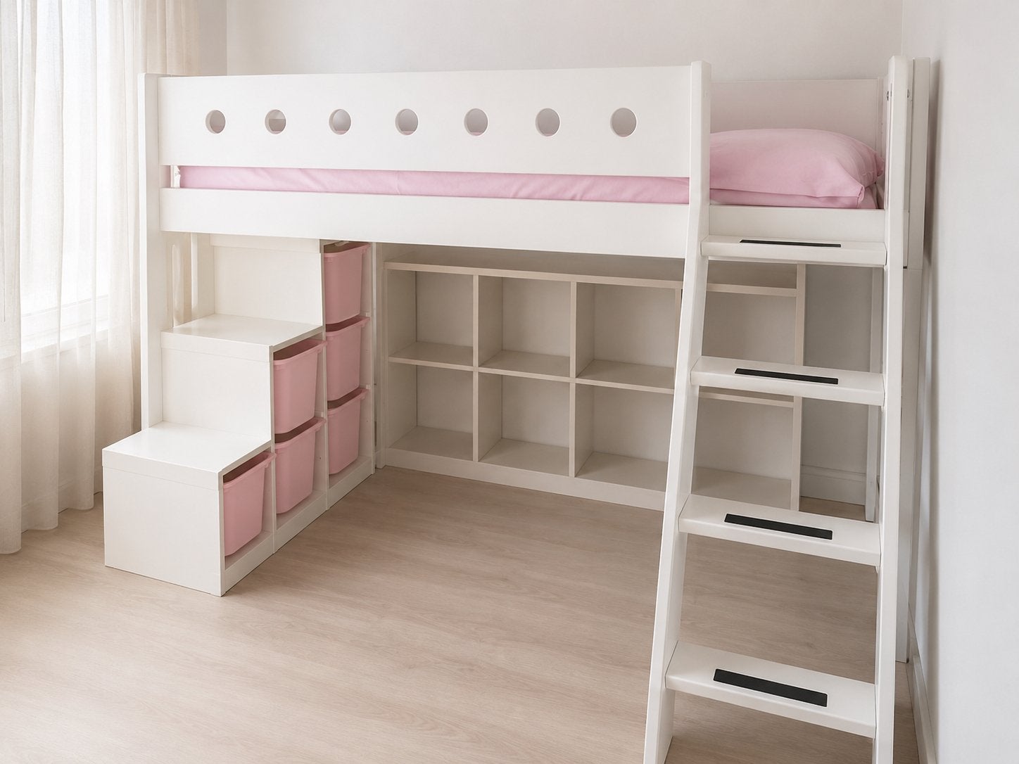 Le lit enfant Flexa, Maison & Meubles, Chambre à coucher | Lits superposés & Lits mezzanines, Comme neuf, Lit mezzanine, 100 cm