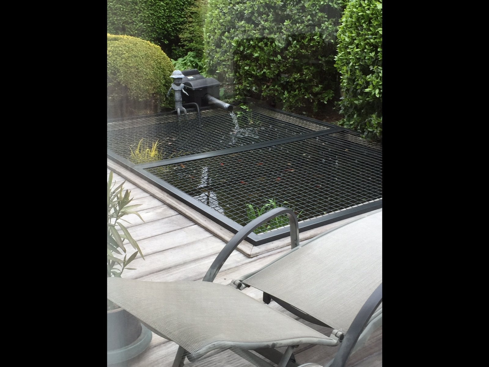 Afdekrooster op vijver, Jardin & Terrasse, Étangs, Enlèvement, Utilisé