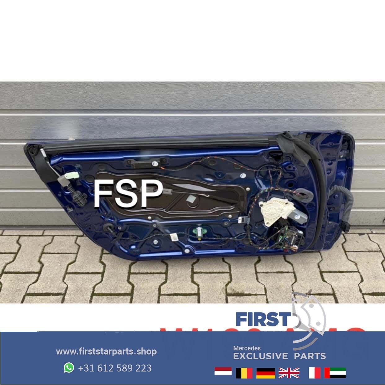 W190 C190 R190 AMG GT GTC GTR GTS DEUR LINKS PORTIER BLAUW O, Utilisé, Porte, -, Enlèvement ou Envoi